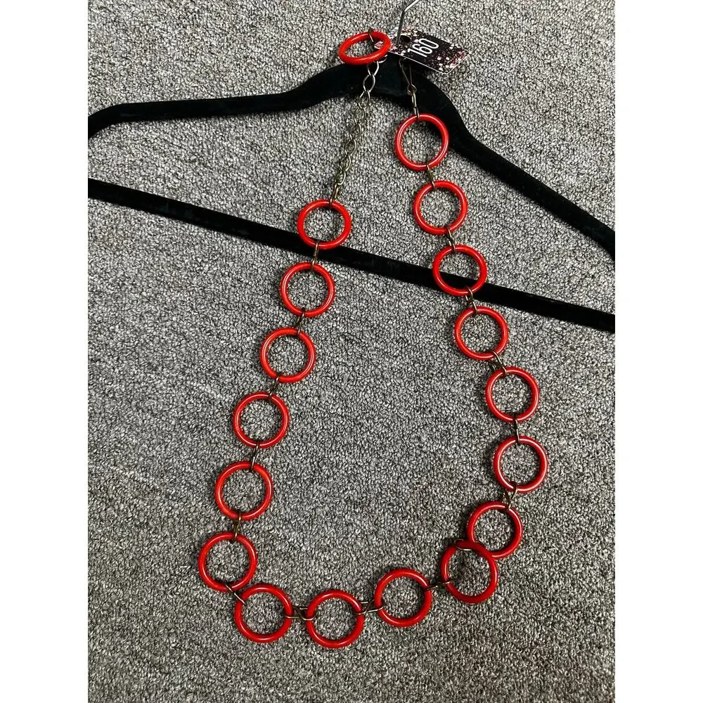 Vintage 160-Lucite and Metal Circle Belt 42